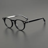 Wade Vintage Acetate Round Glasses Frame Round Frames Southood Black